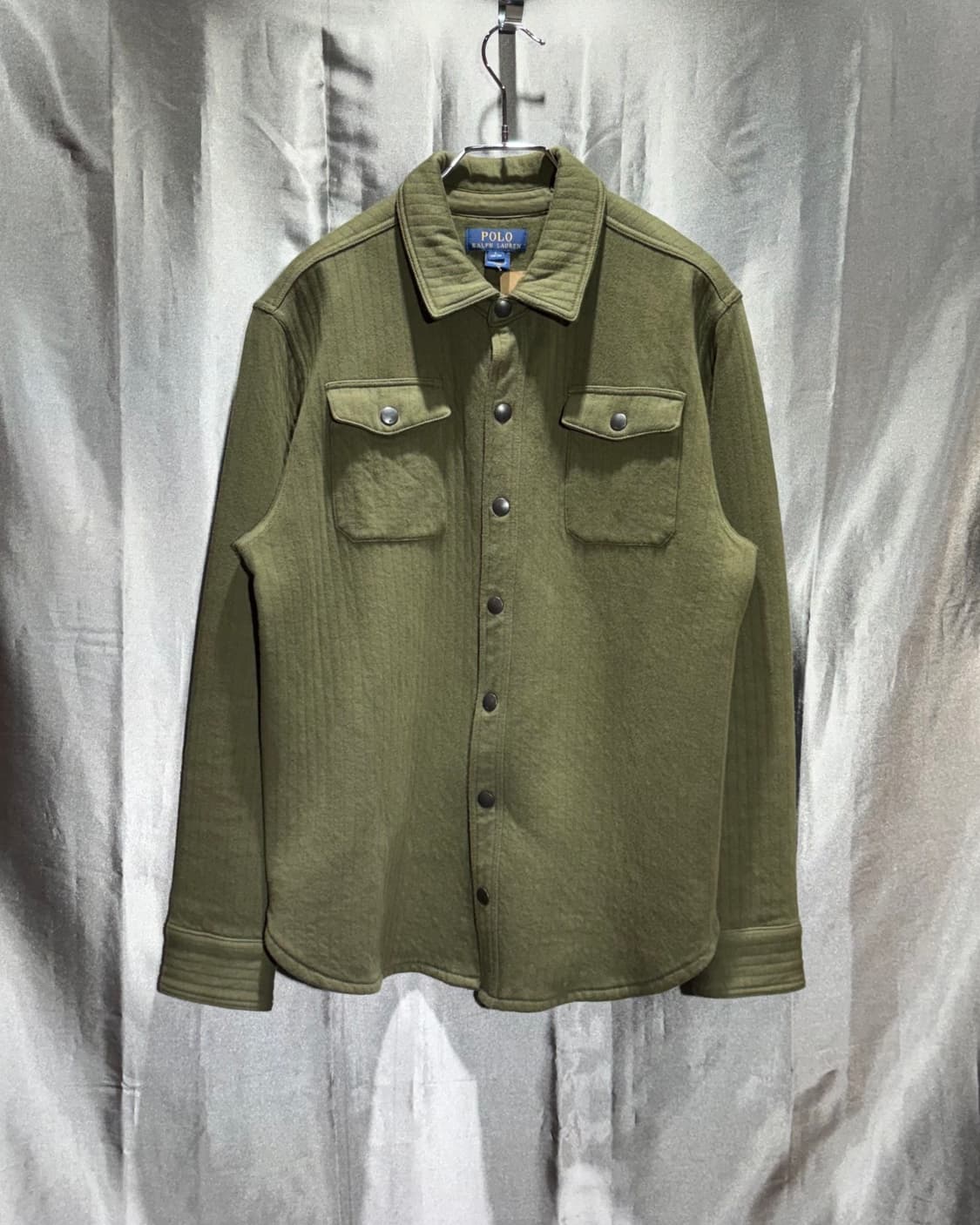 L 폴로랄프로렌 투포켓 버튼 카키 셔츠 자켓 상품이미지3