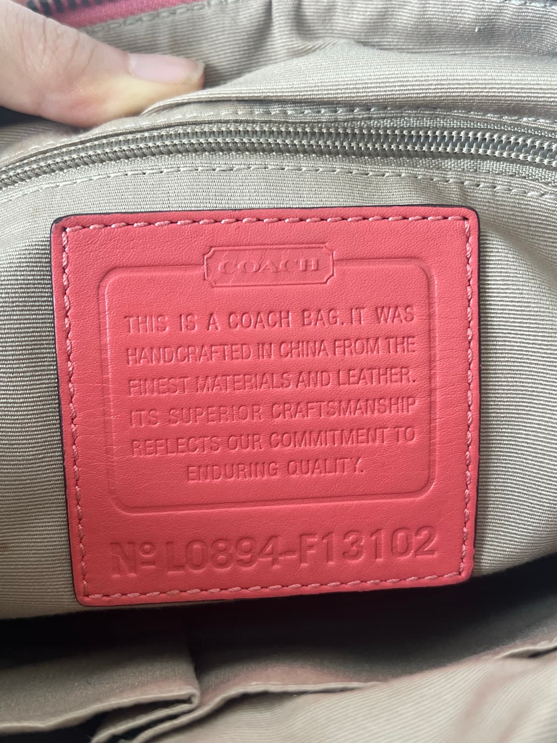 90s coach 시그니처 자카드 코랄 피치 턴락 아카이브 숄더백 상품이미지6