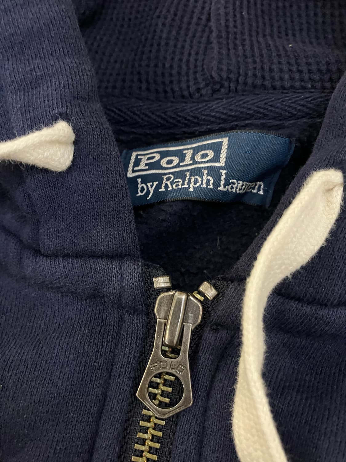 폴로 랄프로렌 와플 써멀 후드집업 네이비 상품이미지3