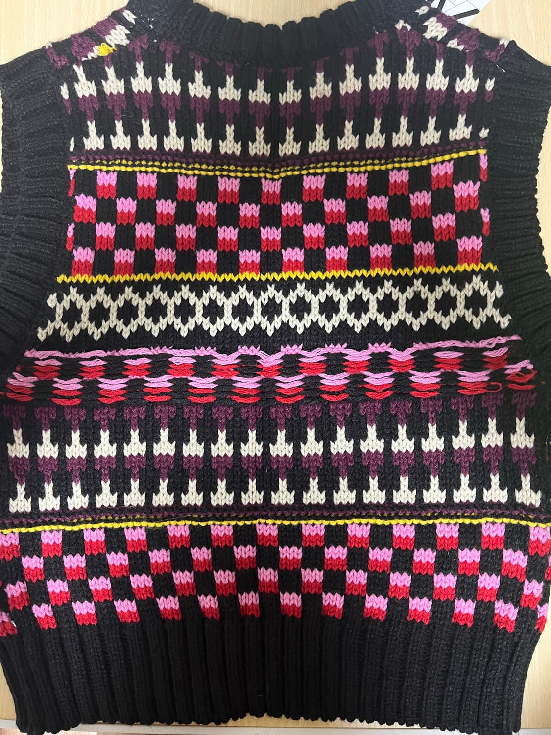 ZARA 패턴 니트조끼 상품이미지2