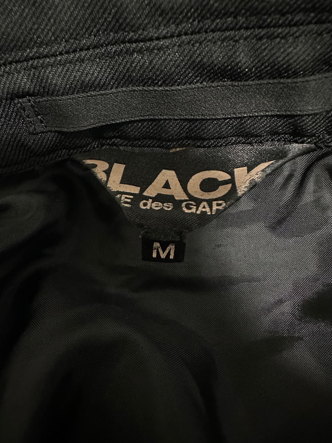 꼼데가르송 블랙 축융 폴리 라이더 M 상품이미지6