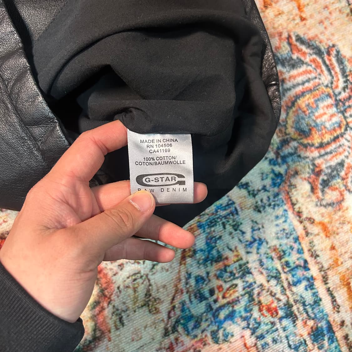 [L] 지스타 로우 싱글 레더자켓 상품이미지9