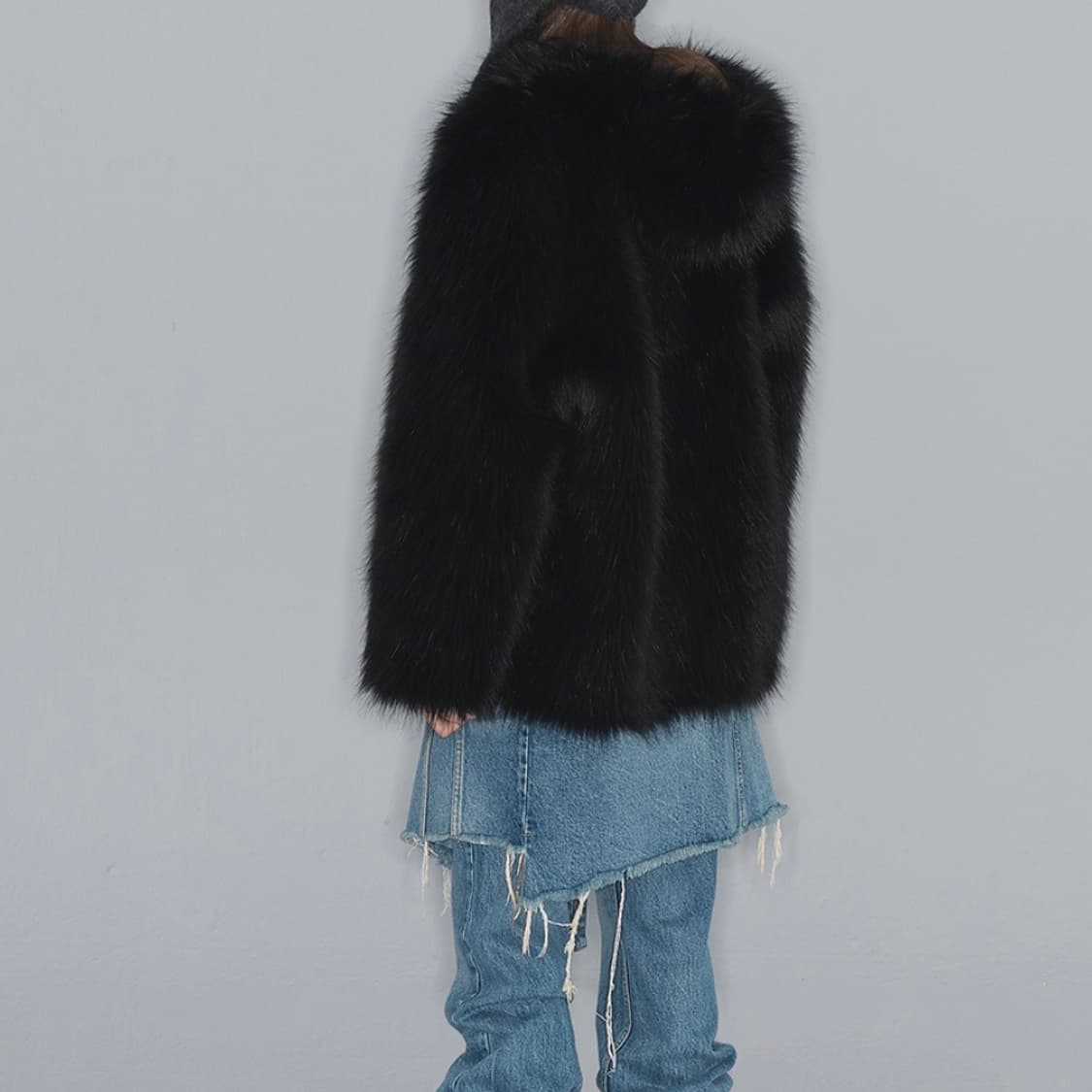 [OPENYY] 오픈와이와이 리버시블 퍼 후드자켓 #BLACK 상품이미지3