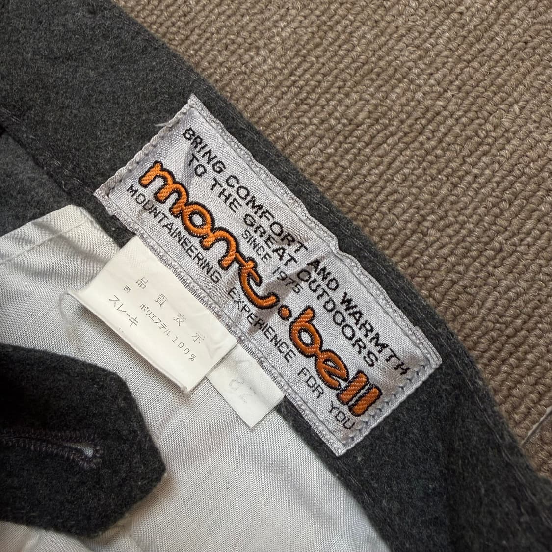 80s montbell japan  몽벨 울팬츠 상품이미지3