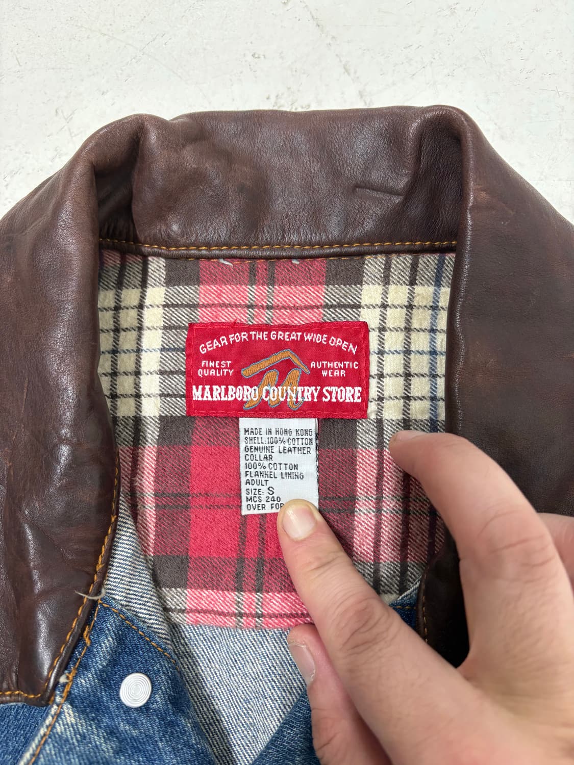 90's Marlboro Country Denim Trucker JK 상품이미지4