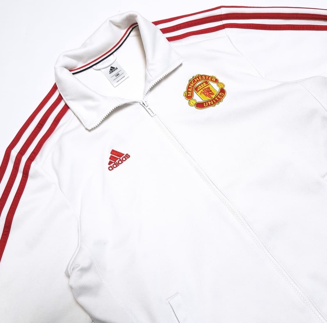 아디다스 16 대장급 맨유 트랙탑 져지 자켓 화이트레드 상품이미지4