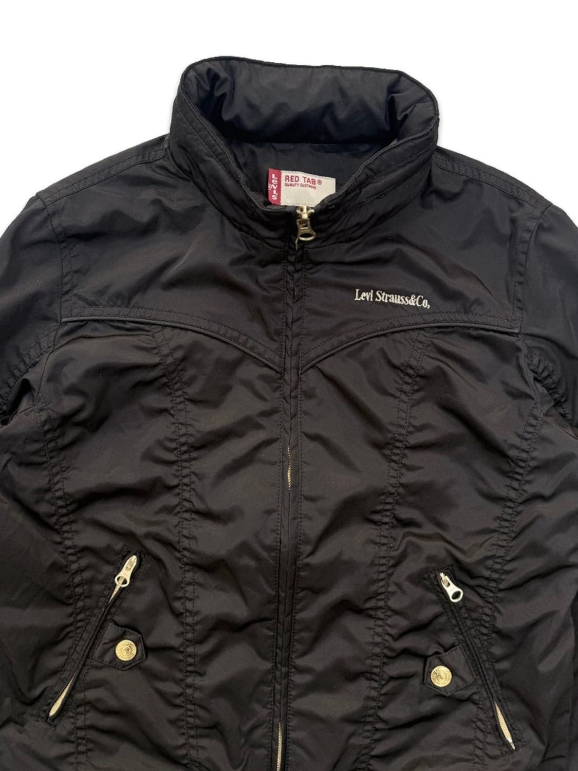 빈티지 리바이스 블랙 라인 셔링 후드집업 상품이미지3