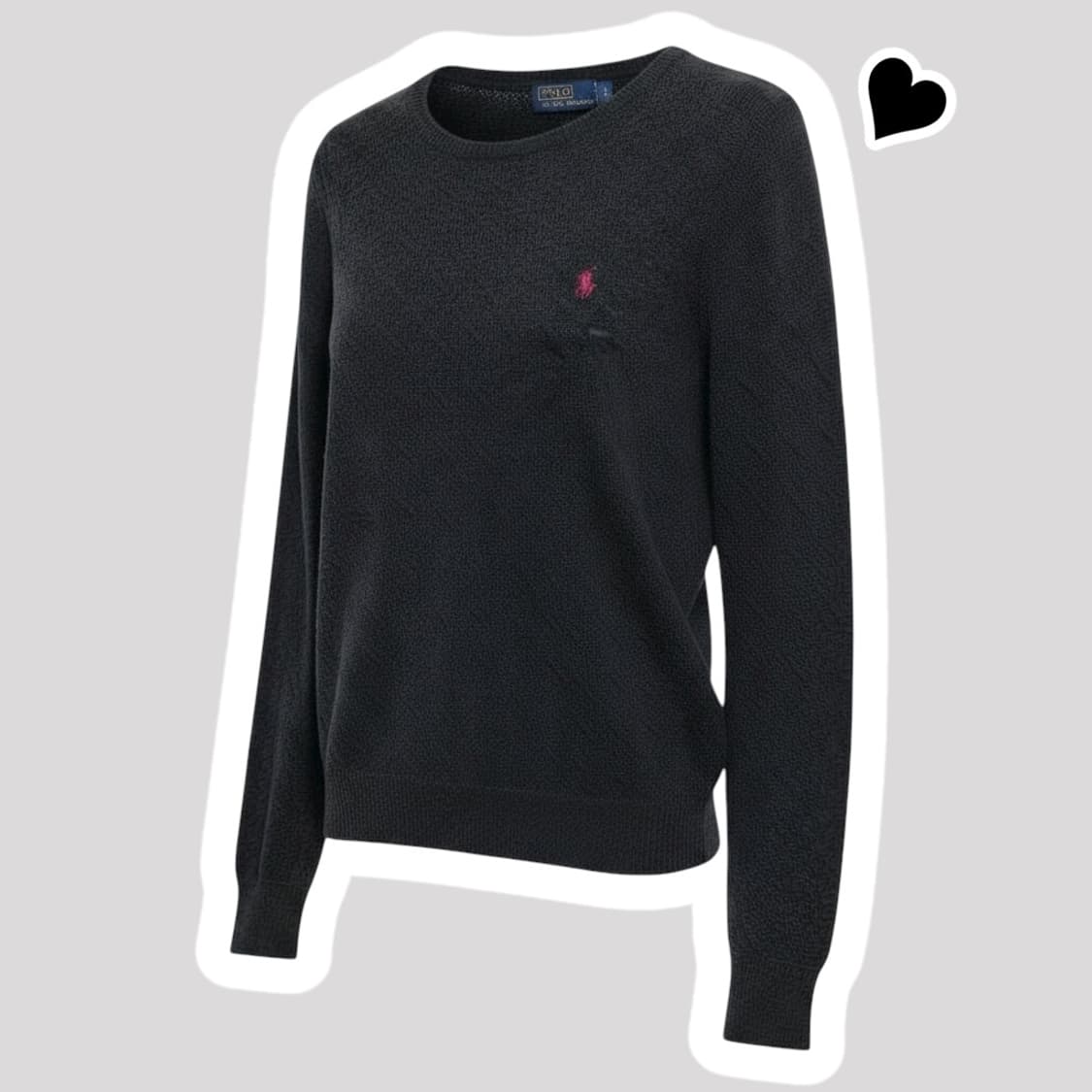 폴로 랄프로렌 다크그레이 꽈배기 니트 상품이미지1
