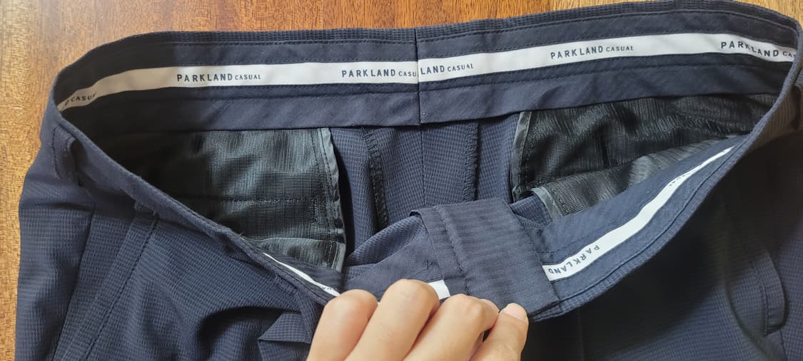 👔남성32-33인치👔파크랜드 기지 바지 짙은네이비 상품이미지6