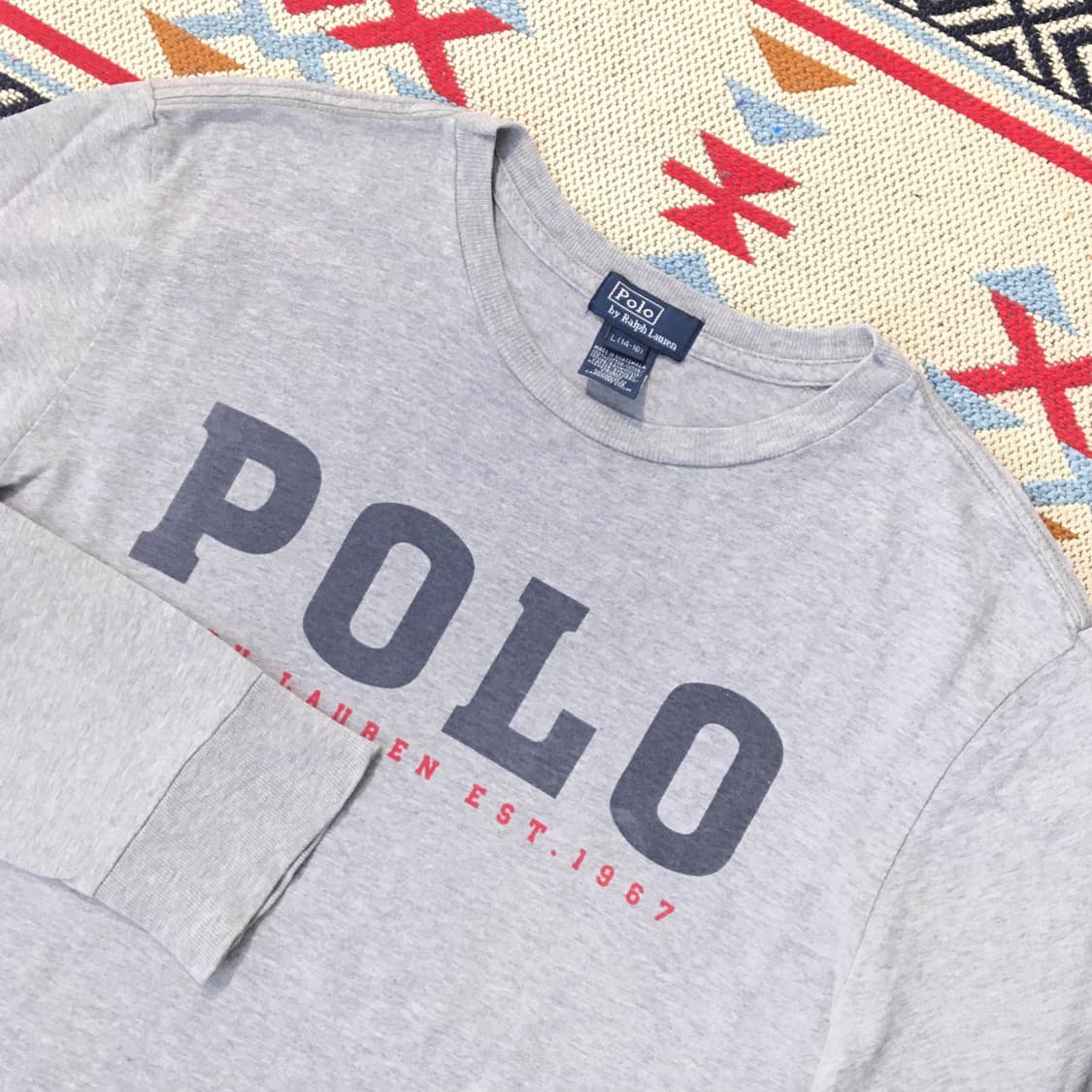 폴로랄프로렌 polo 프린팅 그레이 롱 슬리브 여성 55 66  상품이미지3