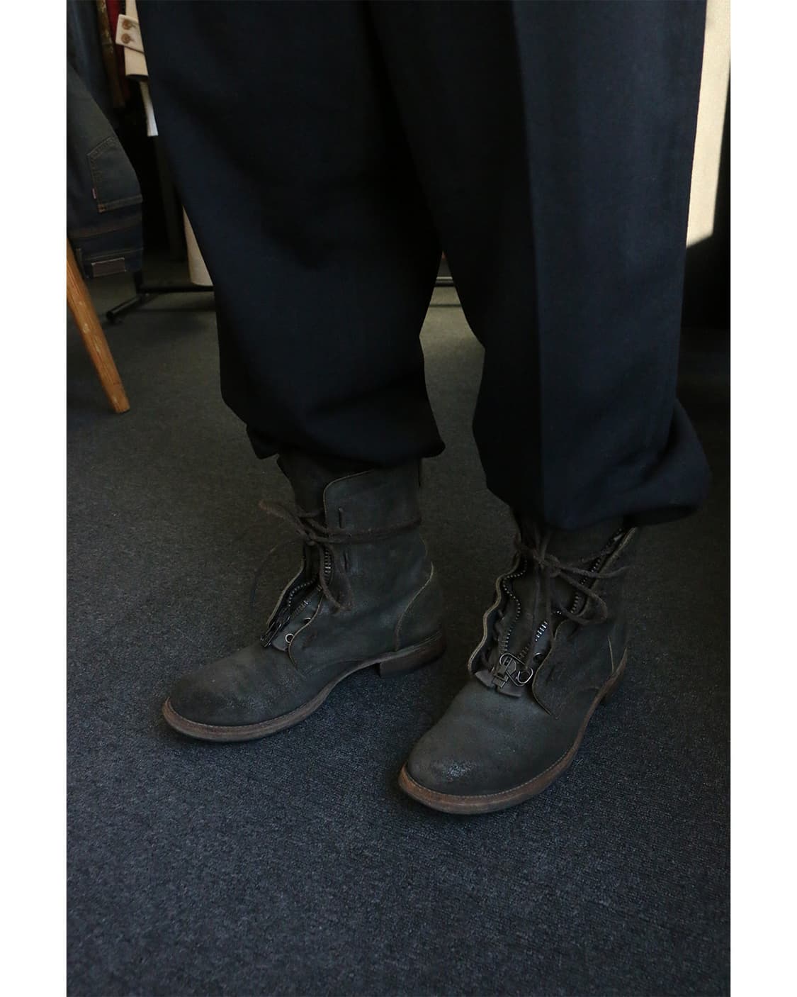 빈티지 스웨이드 컴뱃 부츠  상품이미지3