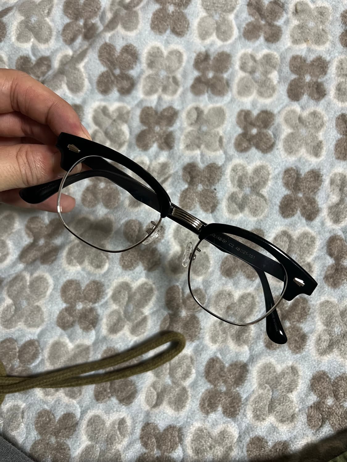 앰버옵티컬 행크 48 블랙실버 하금테 상품이미지3