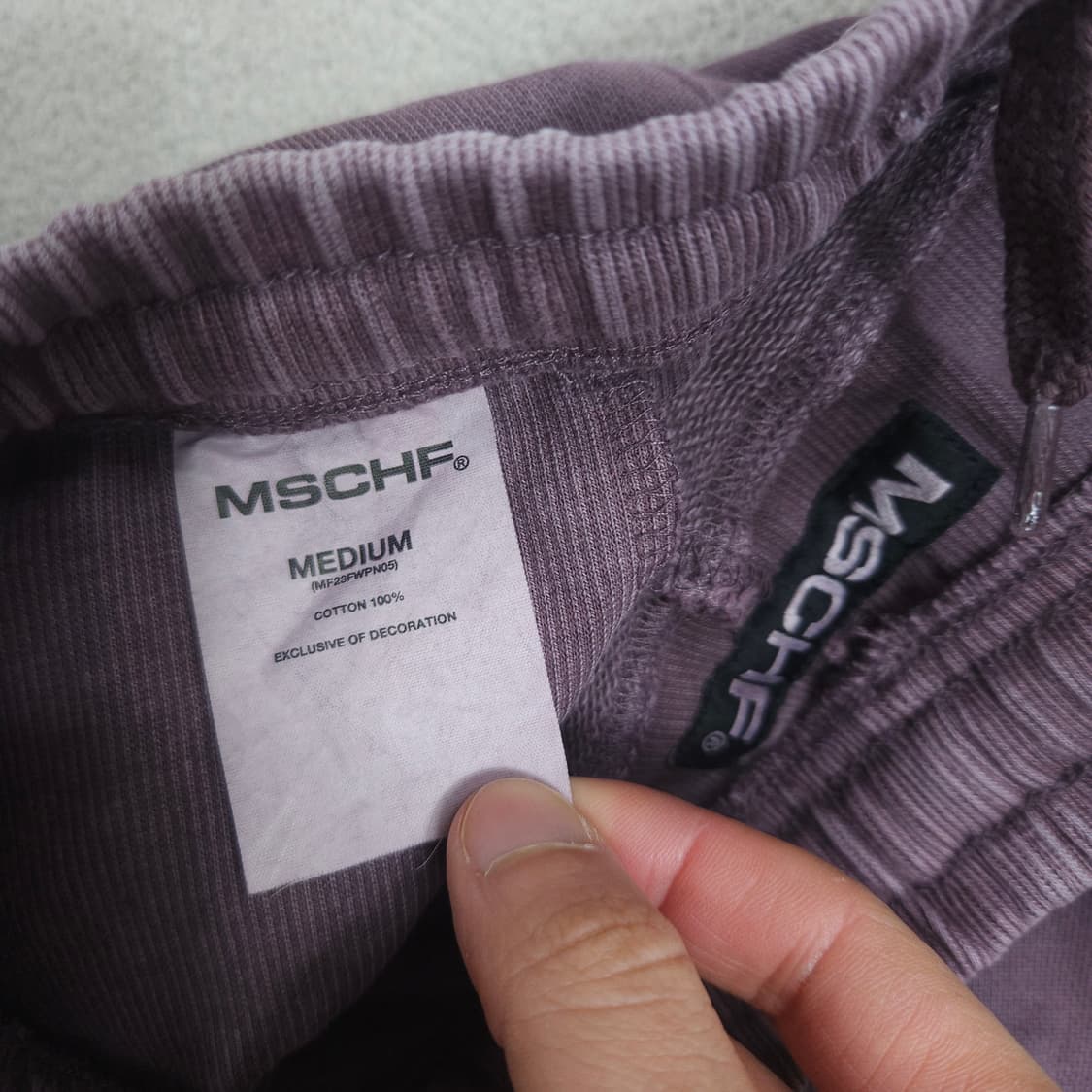 미스치프 롬버스 피그먼트 스웨트팬츠 M 상품이미지5