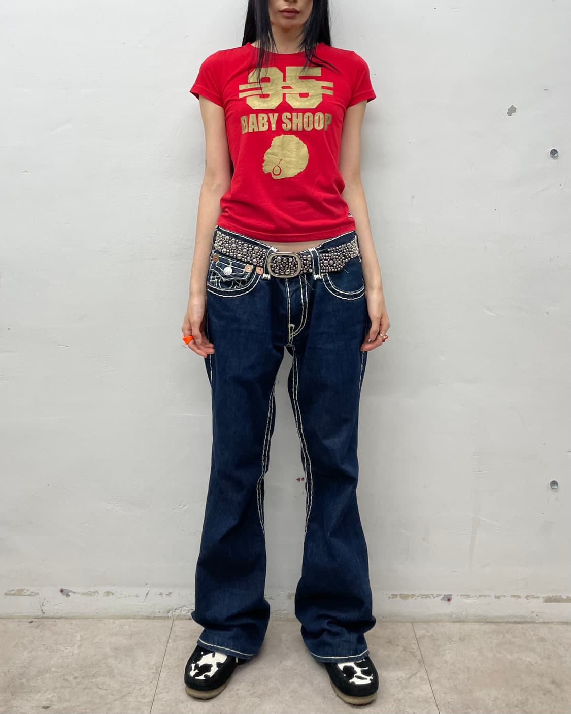 Gold Girl Red T-shirt 상품이미지5