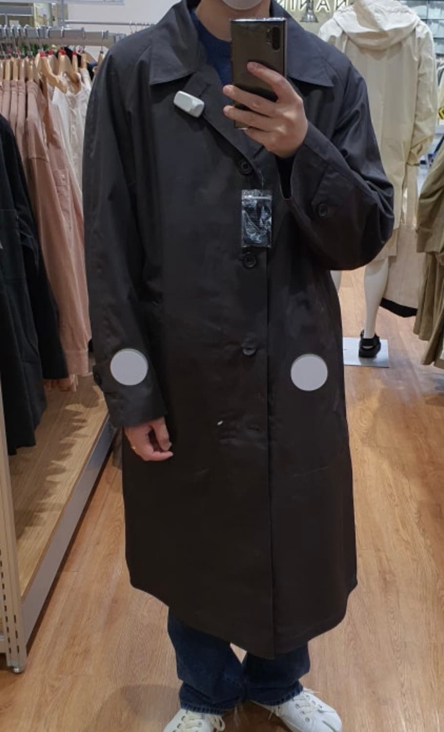 유니클로U 싱글브레스트 트렌치코트 L 상품이미지3