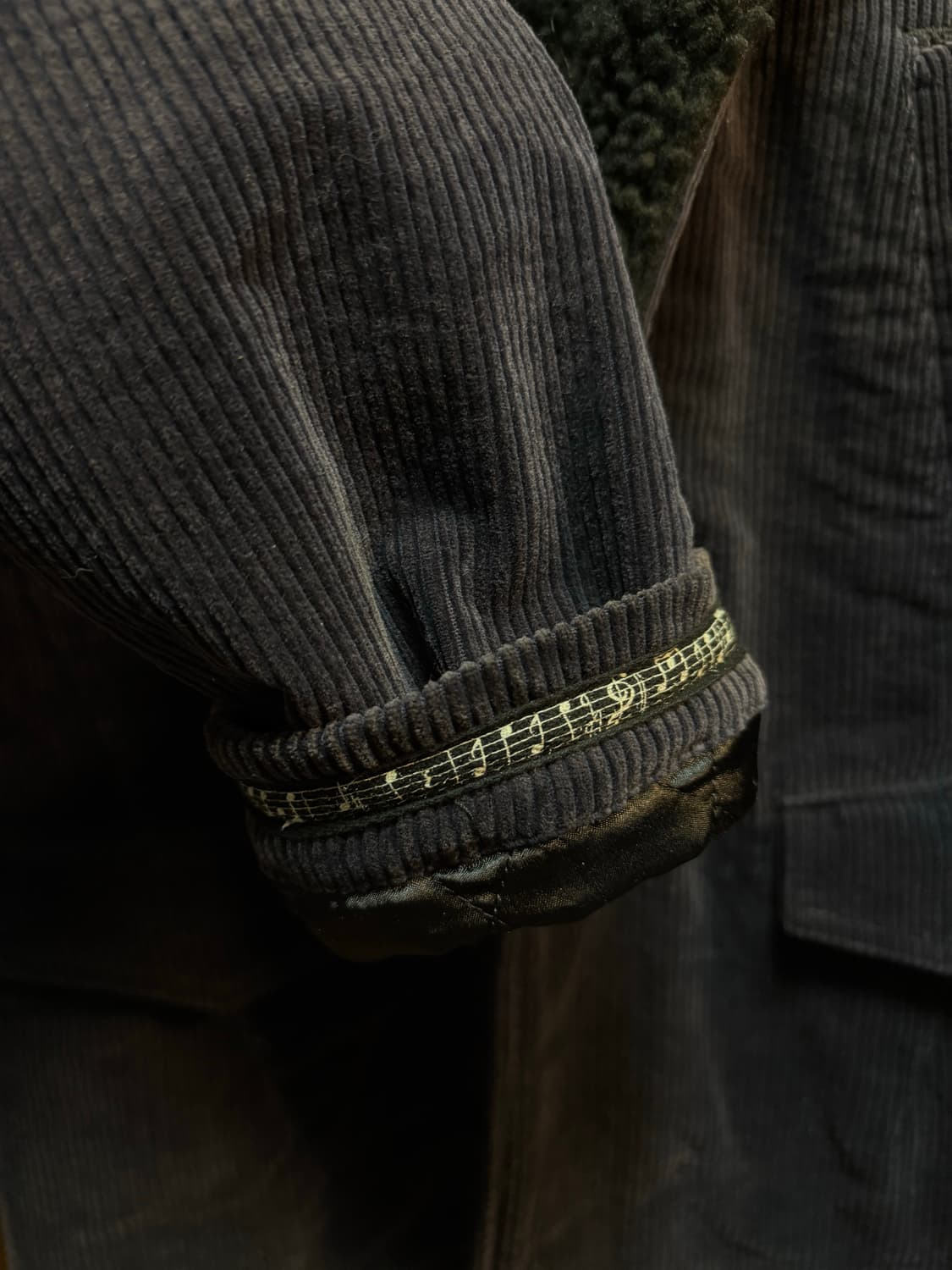 08aw 넘버나인 코듀로이 무스탕 코트 상품이미지7