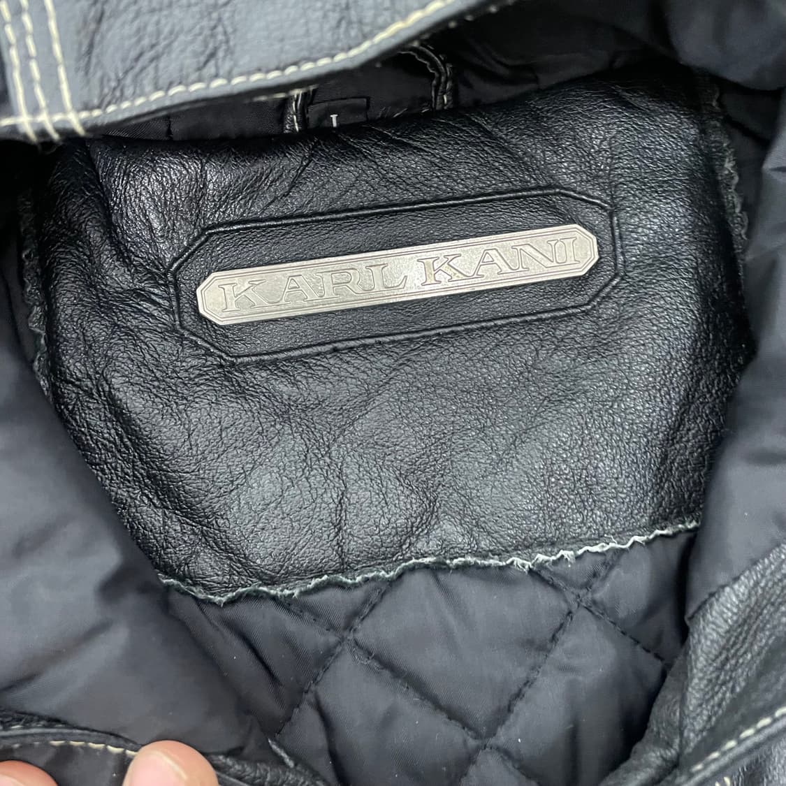 2XL 칼카니 소가죽 레이싱 후드 점퍼 상품이미지8