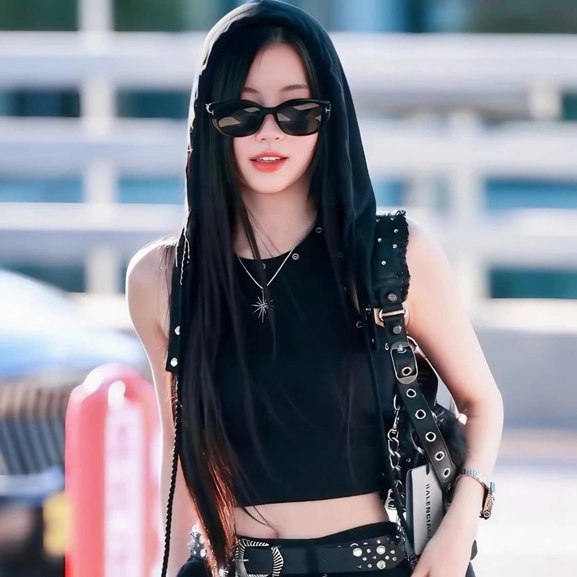 DPEW 캣아이 T선글라스 베이비몬스터 아사 빅프레임 럭셔리 명품 안경 상품이미지4