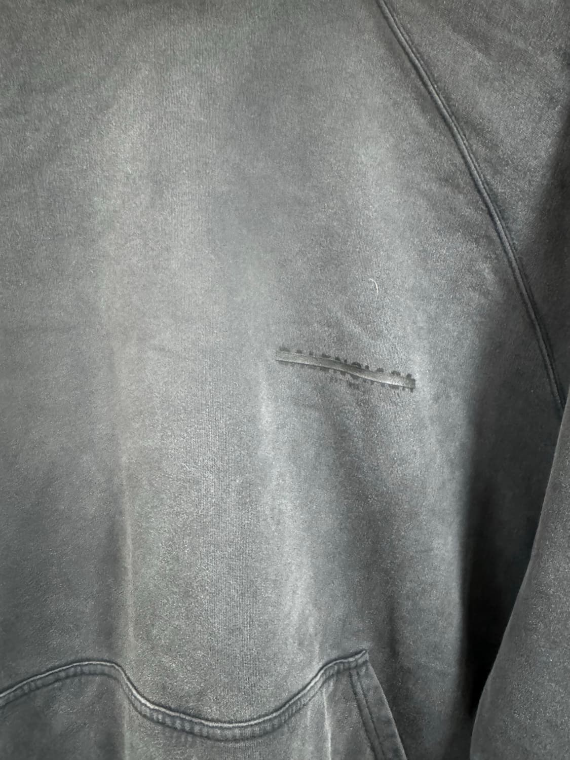 발렌시아가 로고 워싱 오버사이즈 후드 L 상품이미지3