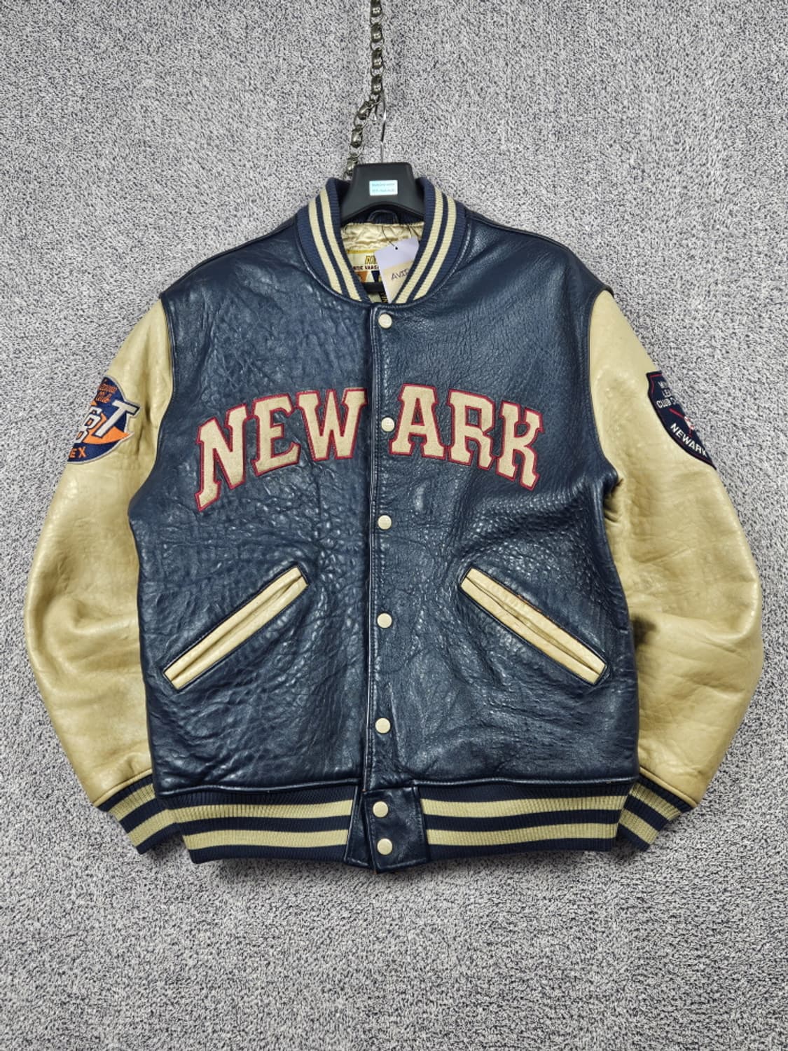 아비렉스 NEWARK BEARS 가죽 바시티 자켓 ( M )/ 10016 상품이미지2