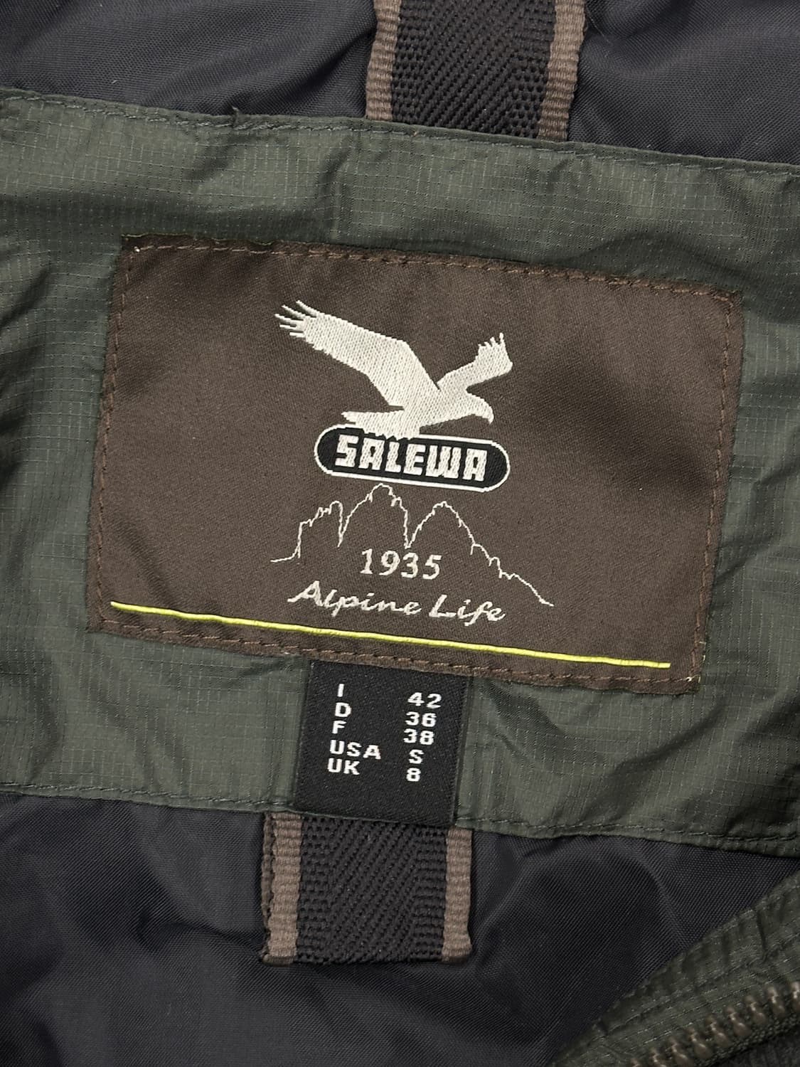 살레와 1935 카키 그린 패딩 그런지 히피 에스닉 아우터 빈티지 상품이미지7