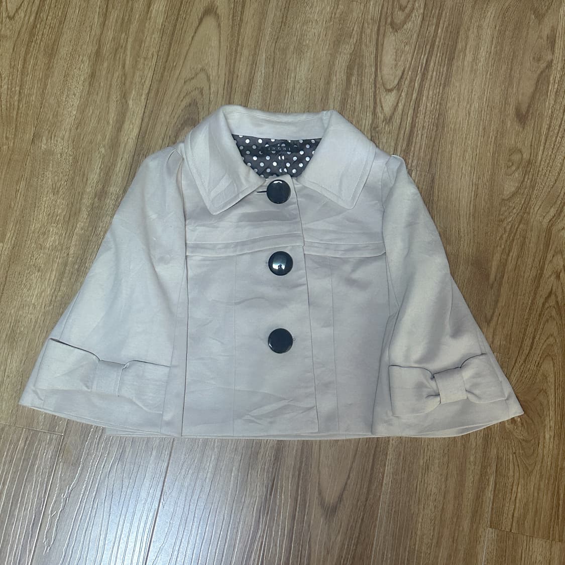 빈티지 잉그니 리본 코트 자켓 케이프 히메갸루 로걀 라떼 모리걸 고딕 상품이미지1