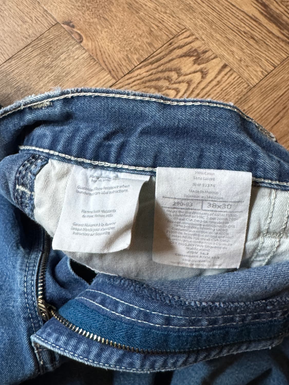 [38]칼하트FR 싱글니 카펜터 워크 데님 팬츠 상품이미지6