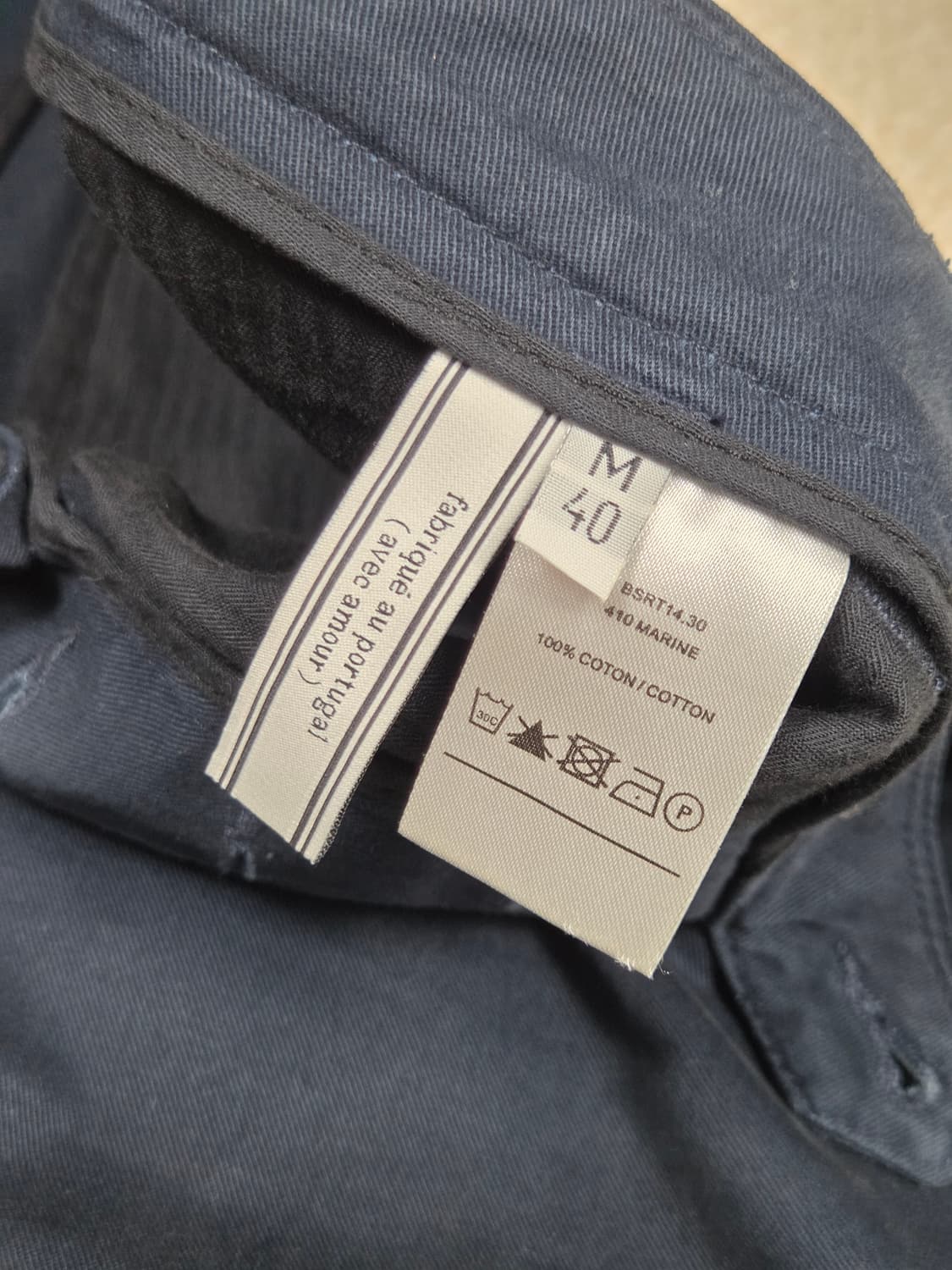 [아미] 백로고 코튼 치노 하프 팬츠 | S00043 상품이미지4