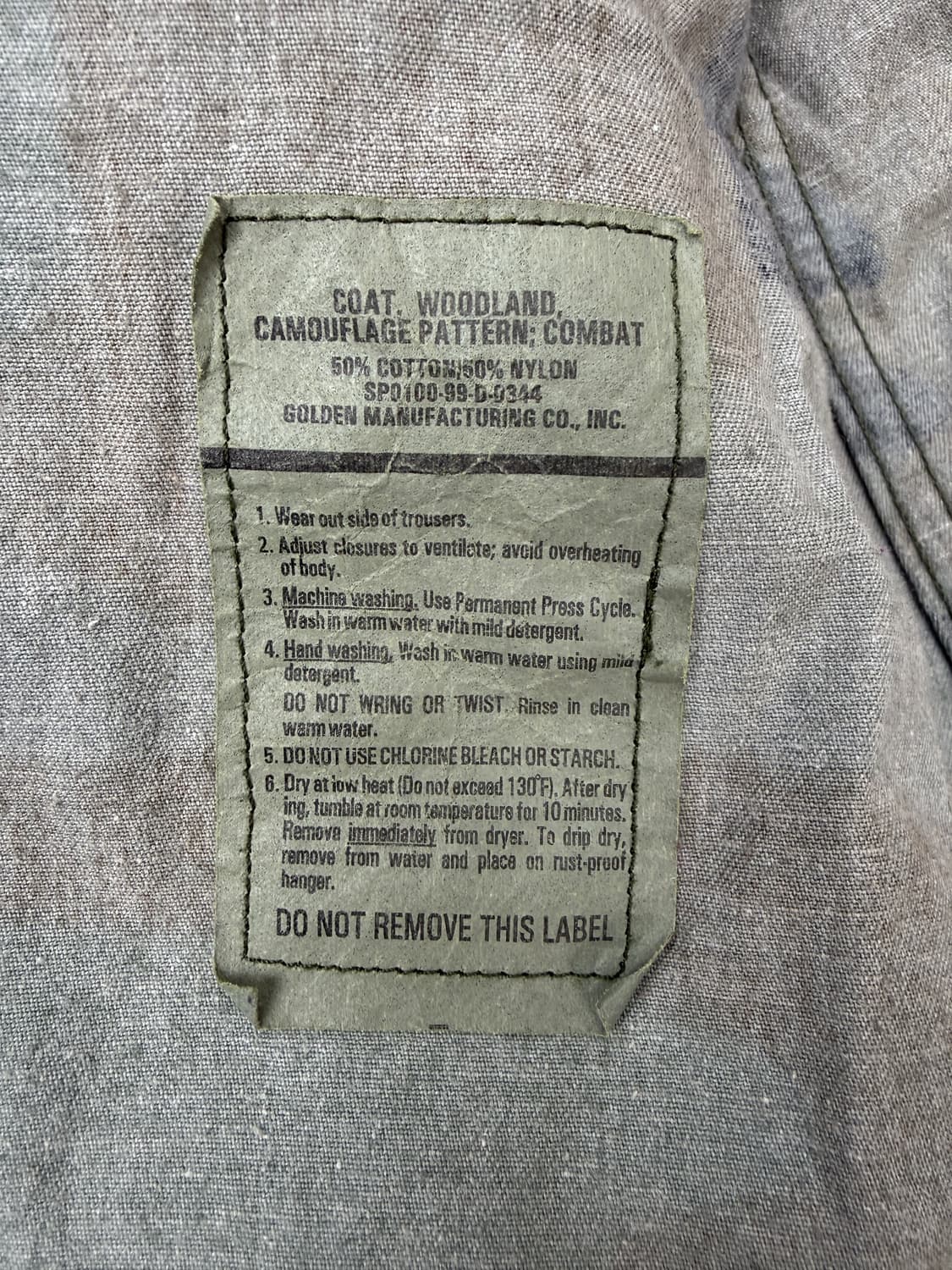 90s U.S Army  Woodland BDU jacket L/R 상품이미지5