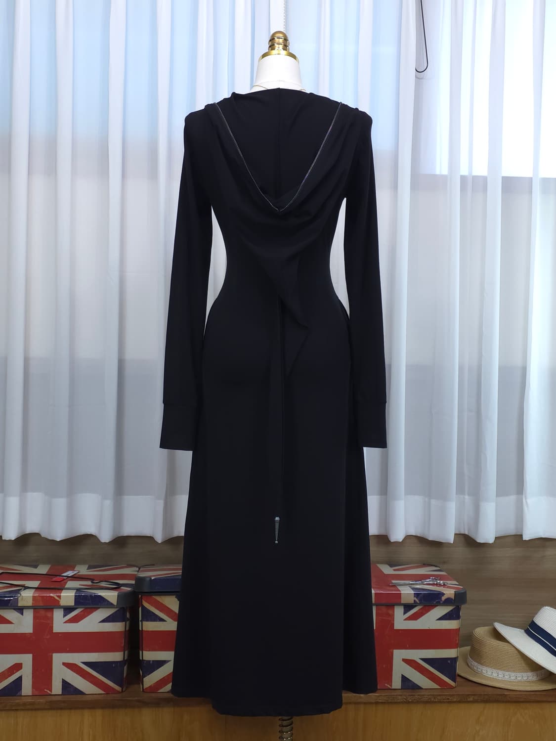 펑크레이브 후드 롱 가디건 S-M /고딕 펑크 상품이미지9