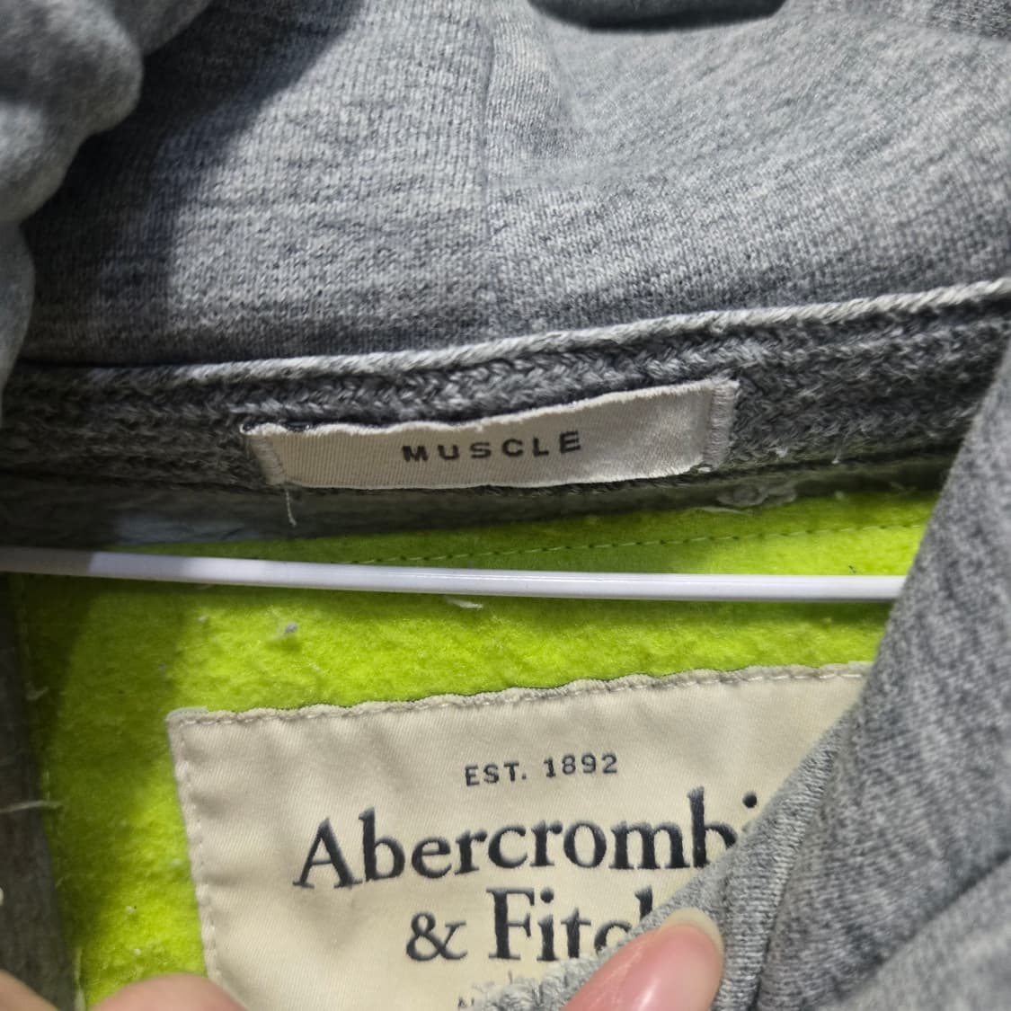 아베크롬비 기모 그레이 후드티 A&F  상품이미지4