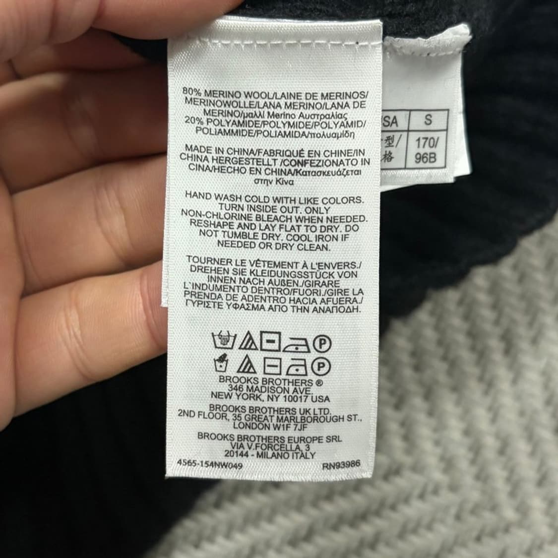 브룩스브라더스 눈꽃 울 니트 v1863 상품이미지6