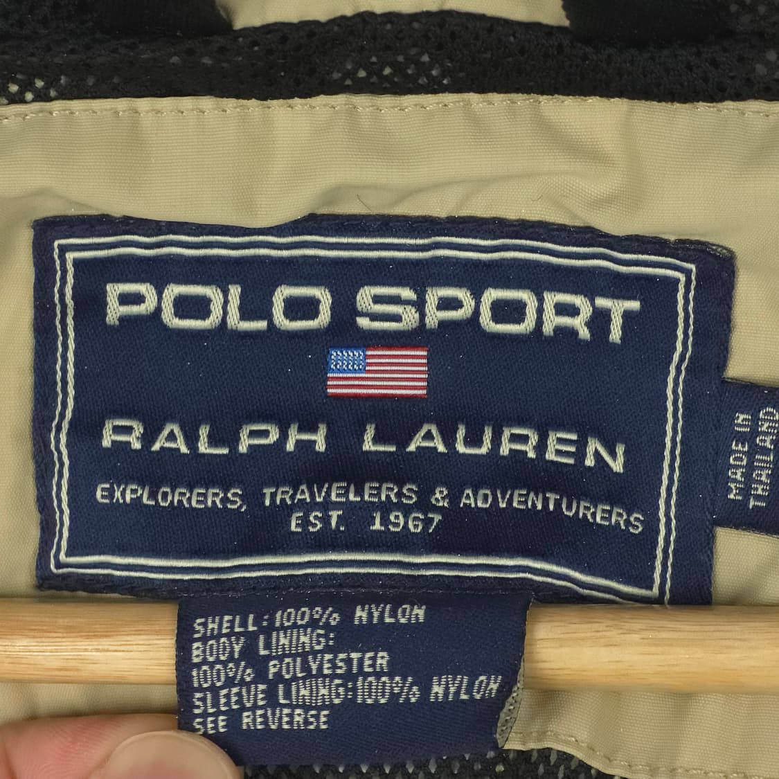 [M] 90's 폴로 랄프로렌 스포츠 폴로스포츠 나일론 자켓 상품이미지6