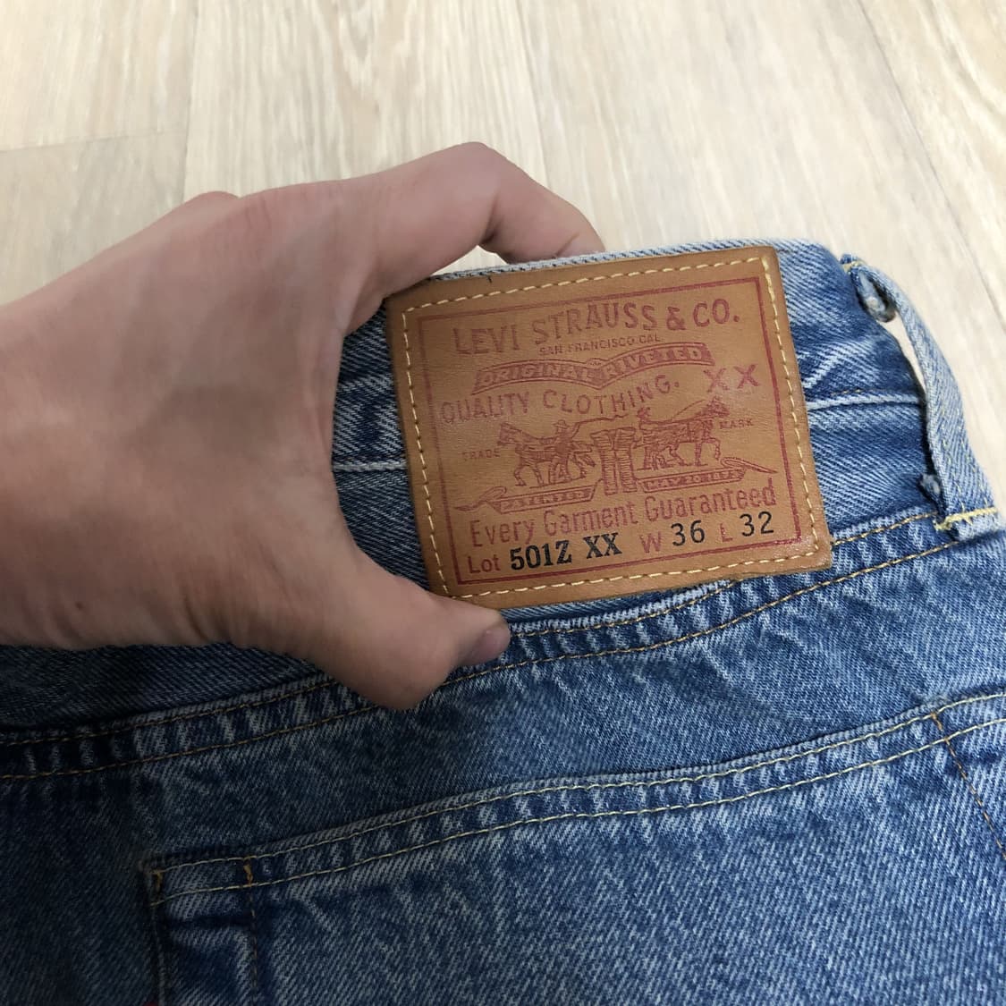 (36) 리바이스 LVC 1954 501Z XX 0108 미디움 워시 상품이미지8