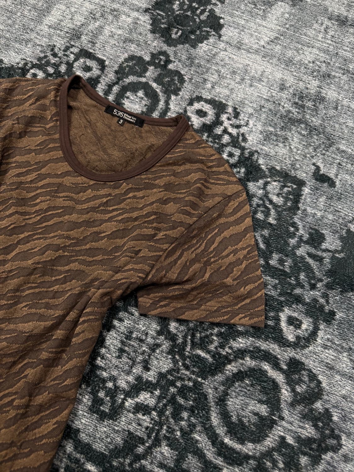 5351 pour les homme tiger pattern t shir 상품이미지3