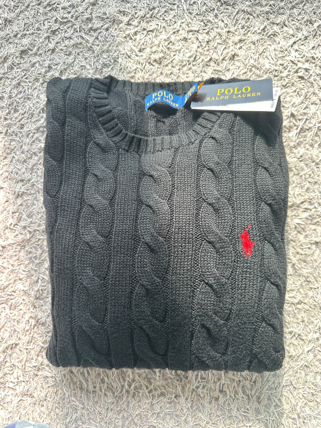 폴로 캐이블 코튼 니트 (새상품) 상품이미지1