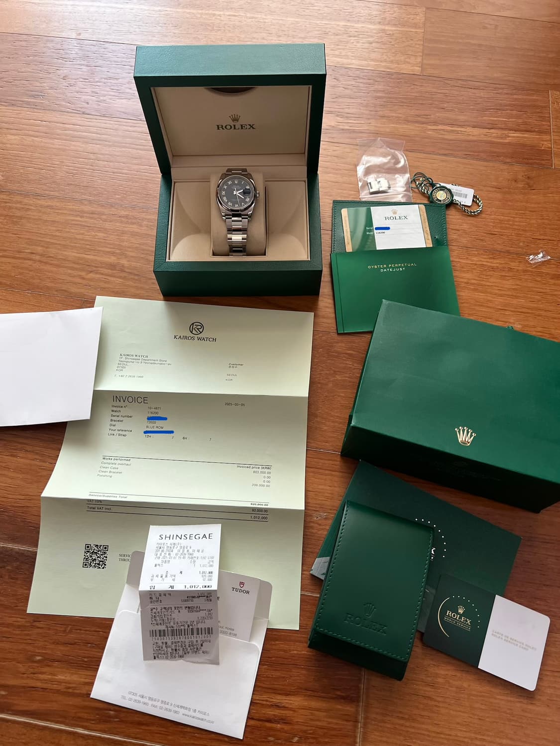 롤렉스 데이저스트 36 116200 청판 로만 돔 오이스터 풀구성 상품이미지1