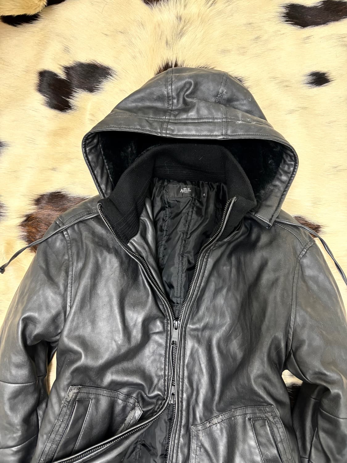 [Opium Moussy]Black Hoodie Padded 2-way  상품이미지5