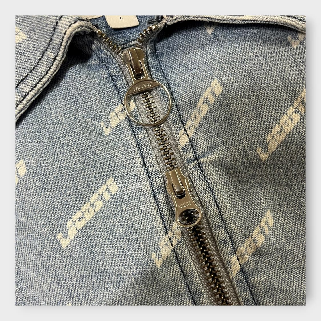 Lacoste . 드릴 프린트 데님 자켓 상품이미지6