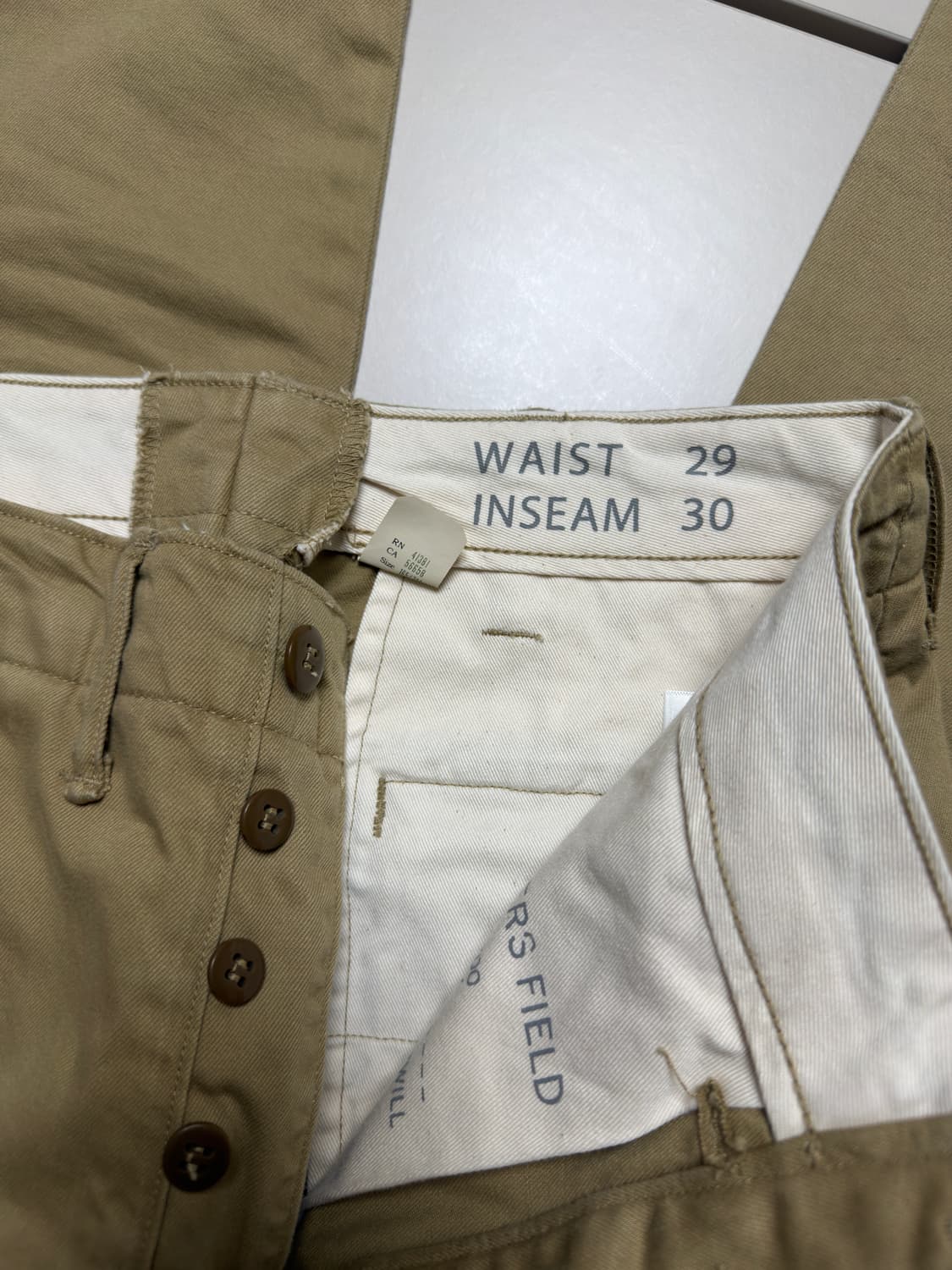 RRL 오피서 치노 (카키 29/30 사이즈) 상품이미지3