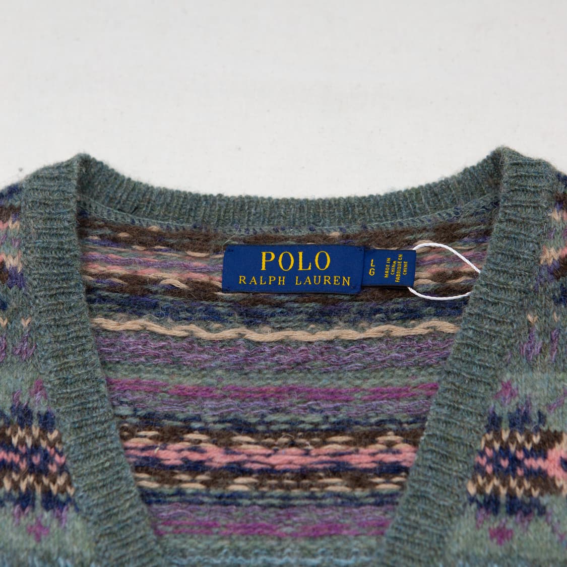폴로 랄프로렌 카멜 울 페어아일 니트 베스트 상품이미지3