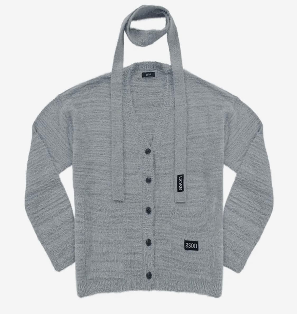 애즈온 루카 가디건 그레이 상품이미지2