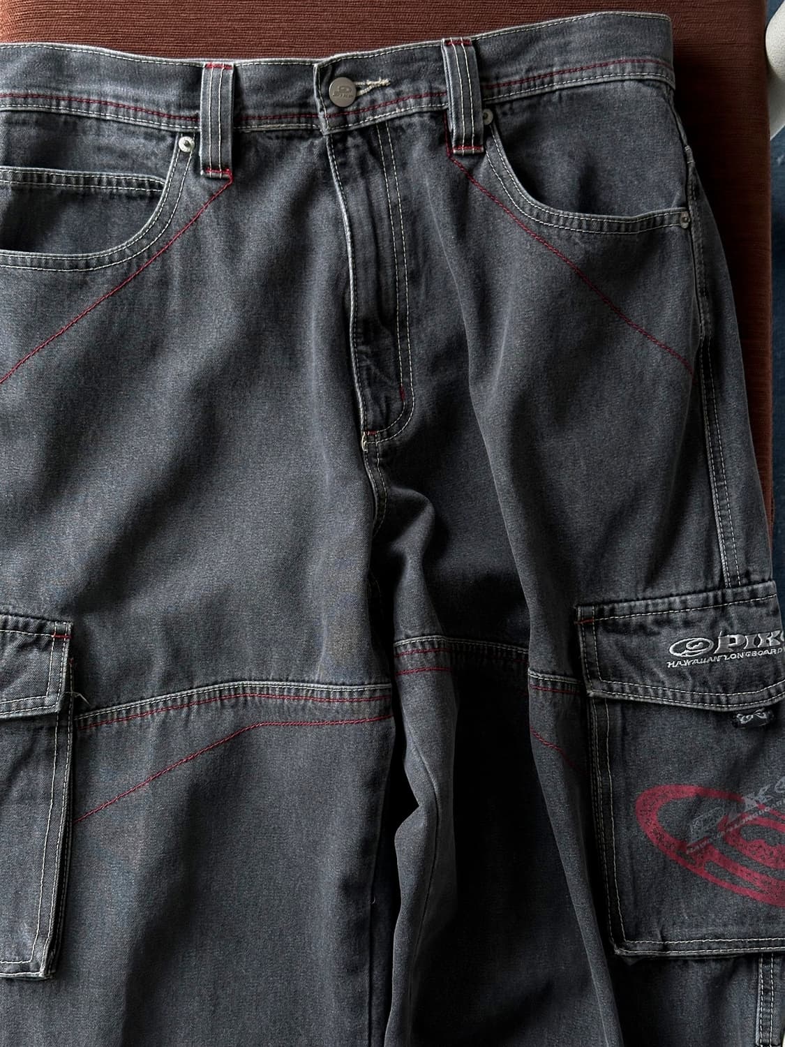 Denim cargo design utility wide pants 상품이미지10