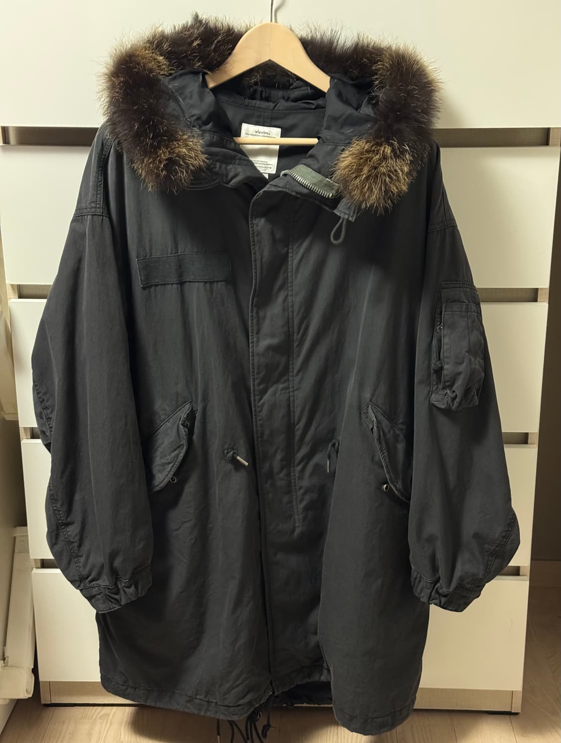 비즈빔 24aw 식스파이브 피쉬테일 파카 블랙 (1) 상품이미지1