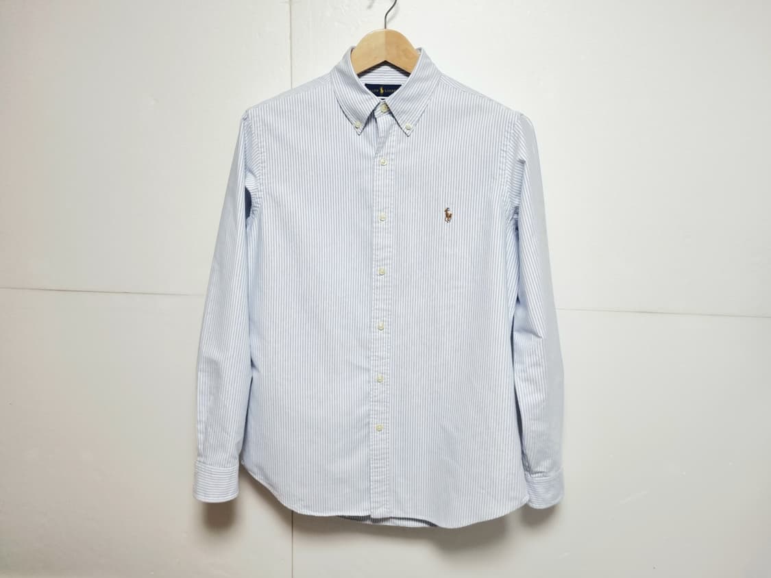 남성 폴로 클래식핏 옥스퍼드 옥스포드 스트라이프 긴팔 남방 셔츠 상품이미지2