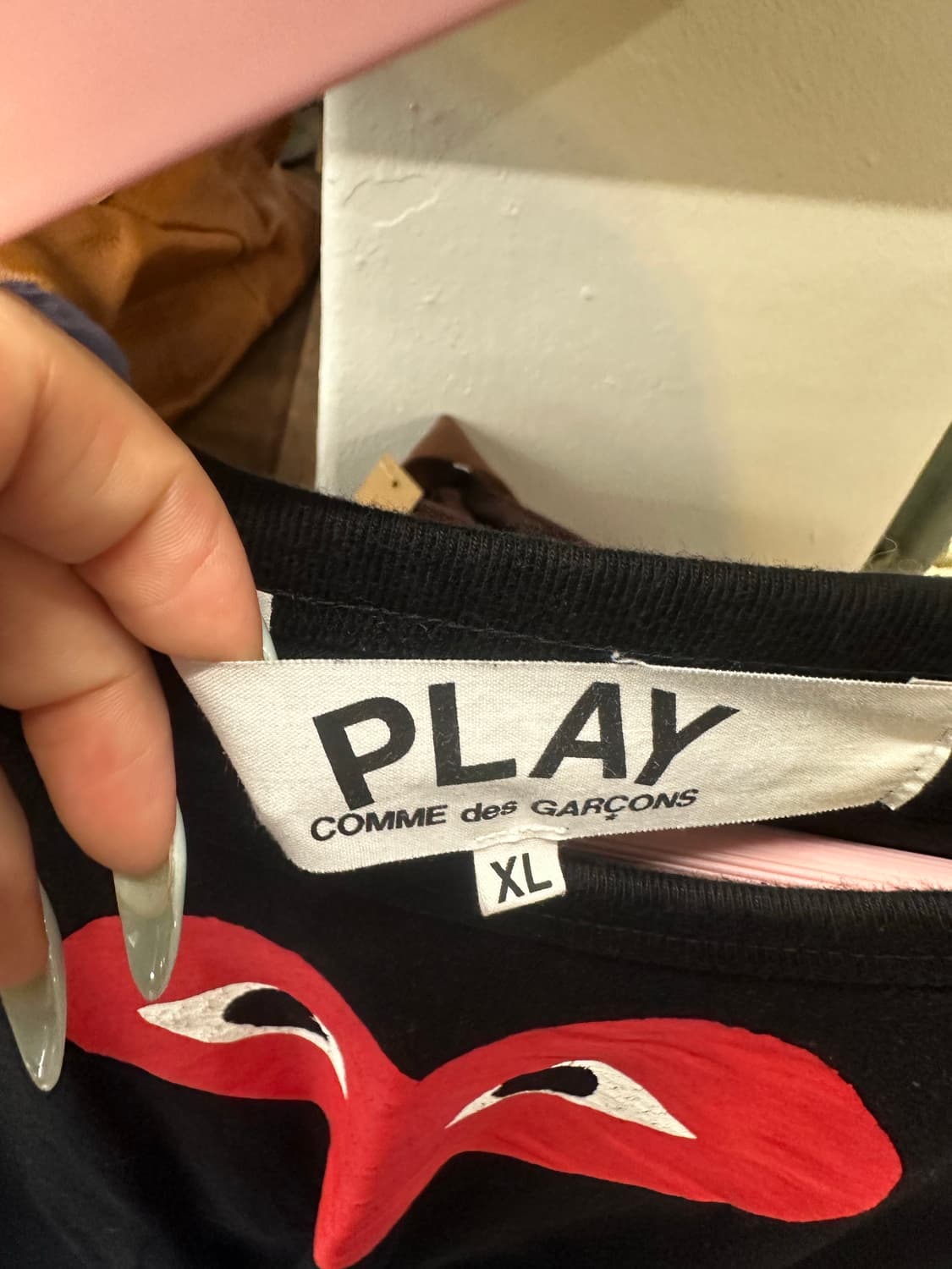 꼼데가르송 play 빅하트 반팔티 상품이미지5