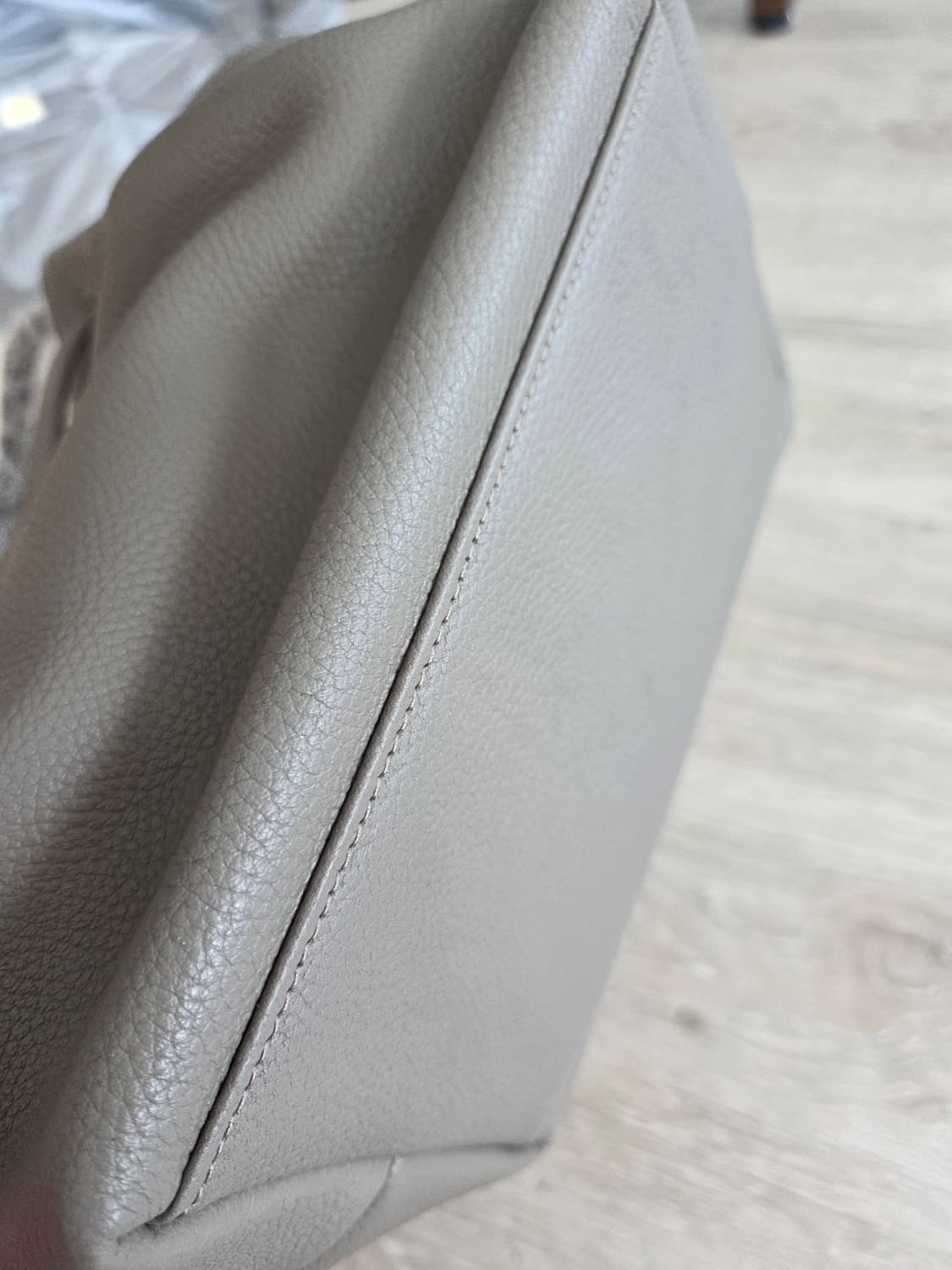 소가죽 토트백.그레이.새상품.12만 상품이미지5