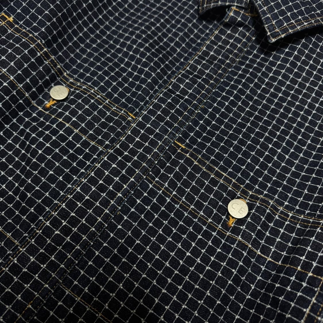 카브엠트(CAV EMPT) 24ss 인디고블루 패턴 컨트롤 데님 자켓 상품이미지4