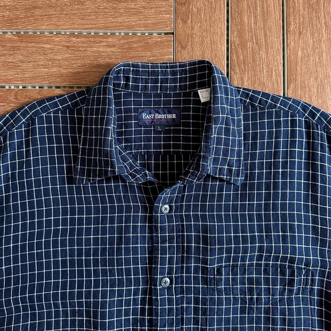 East Brother cotton linen 1/2 shirts 상품이미지4