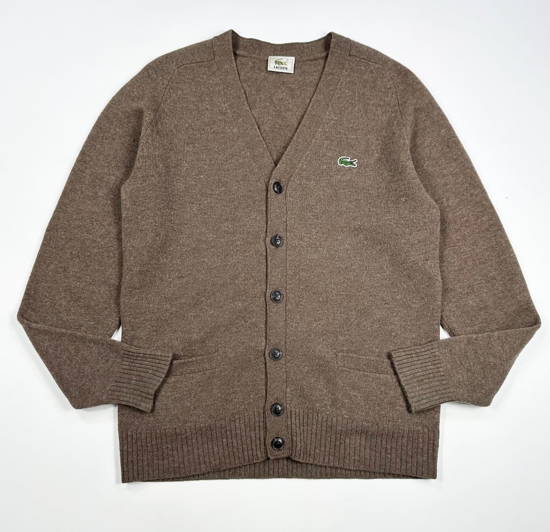 라코스테 클래식 니트 가디건 베이지 S 상품이미지1